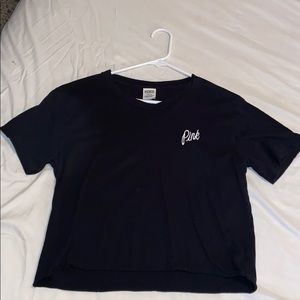 EUC PINK short sleeve crop tee. Size medium